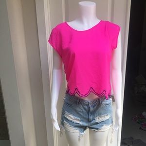 Neon crop top